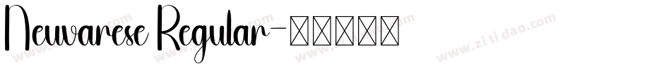 Neuvarese Regular字体转换